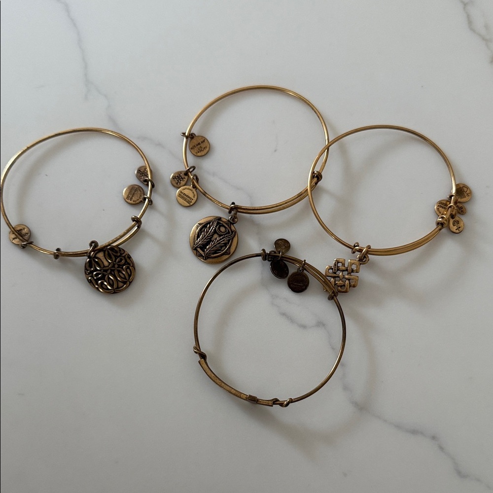 Alex and Ani Gold 2016 Bangle Bracelet Set